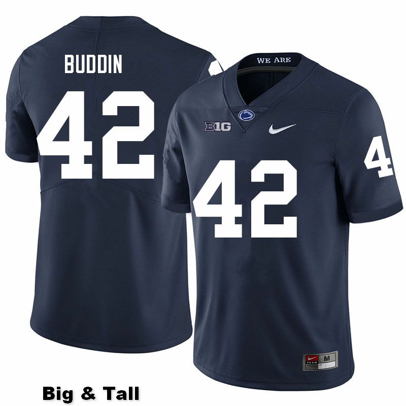 NCAA Nike Men's Penn State Nittany Lions Jamari Buddin #42 College Football Authentic Big & Tall Navy Stitched Jersey HNL8398AS